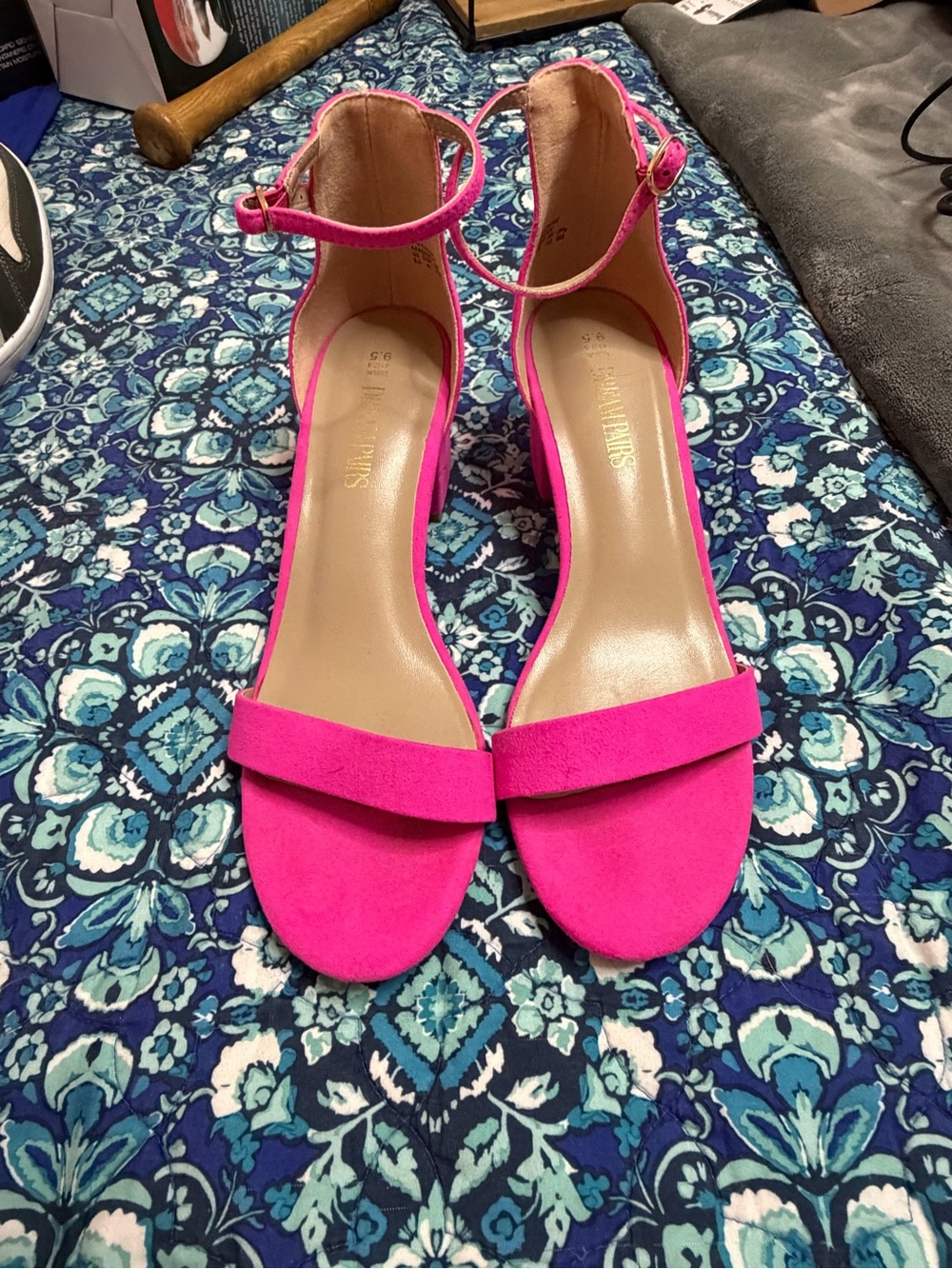 Strappy Ankle Strap Sandals - Hot Pink